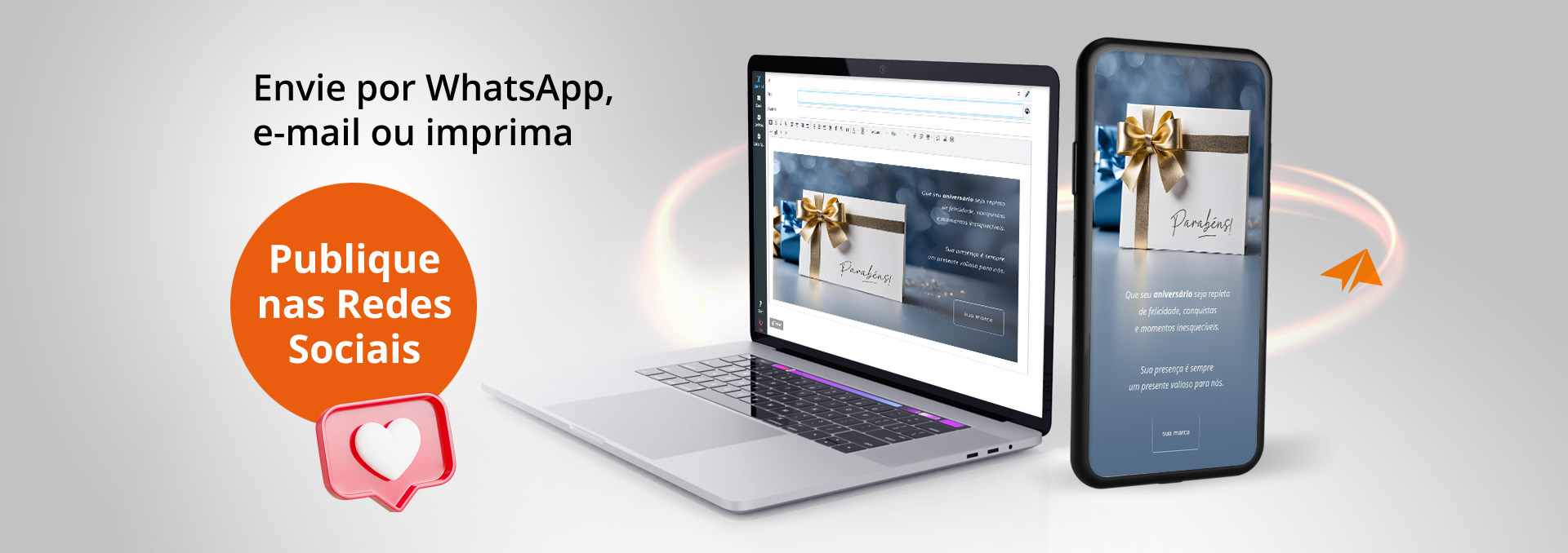 Banner Cartões Empresas para Aniversário Clientes Email, Whatsapp, Redes Sociais ou Imprimir