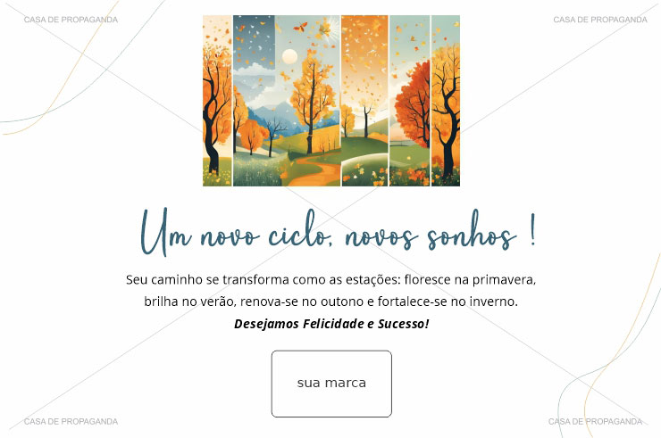 Cartão Aniversário Clientes Ciclos