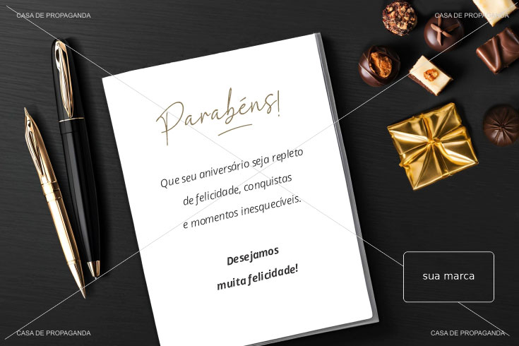 Cartão Aniversário Clientes Momentos