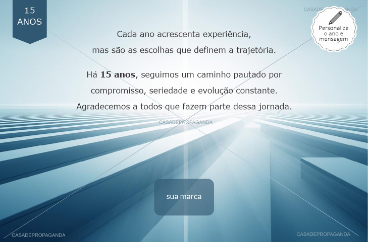 Cartão Aniversário Empresas Trajetória