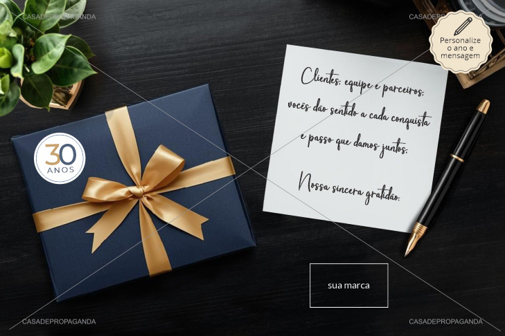 Cartão Aniversário Empresa Recado