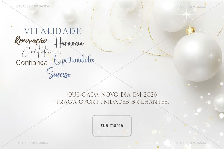 Cartão Ano Novo Brilhante Empresas