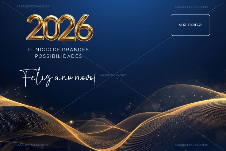 Cartão de Ano Novo Corporativo Possibilidades