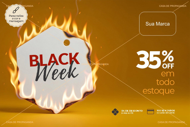 Arte Promocional Cartão Black Friday