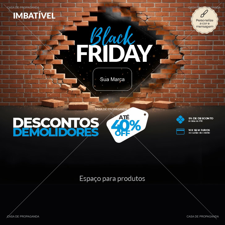 Arte Promocional Black Friday Brick Extendida