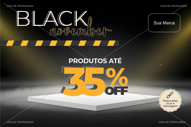 Cartão Black Friday Cenário