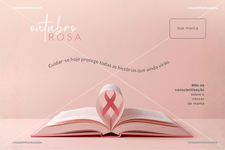 Cartão Empresas Prevenção ao Câncer de Mama Outubro Rosa - Histórias