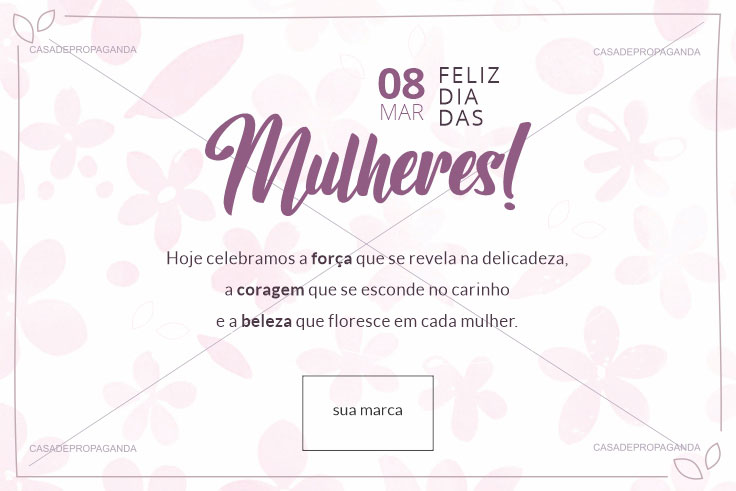 Cartão Background Dia das Mulheres