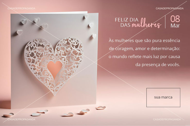 Cartão Dia da Mulher Empresarial