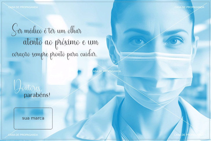Cartão Dia do Médico Cuidar