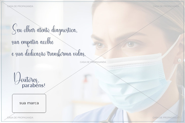 Cartão Homenagem Dia do Médico Olhar