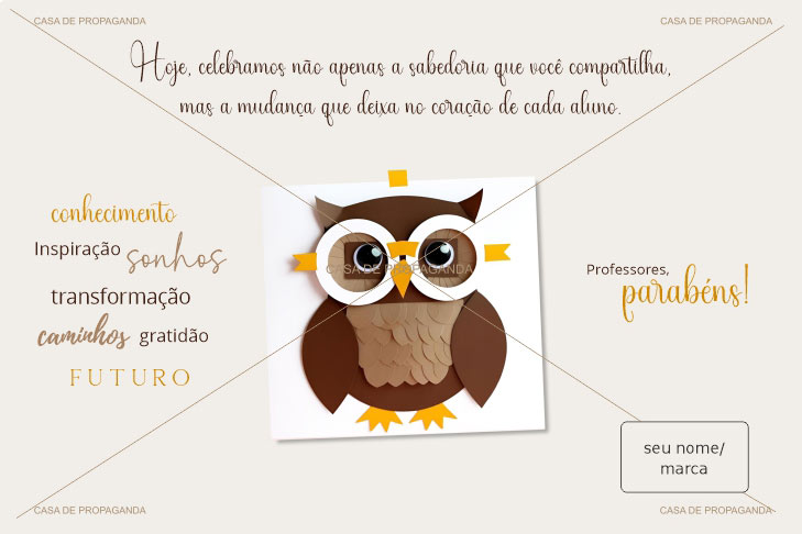 Cartão Dia do Professore Compartilhar