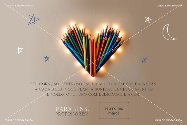 Cartão Dia dos Professores Generosos