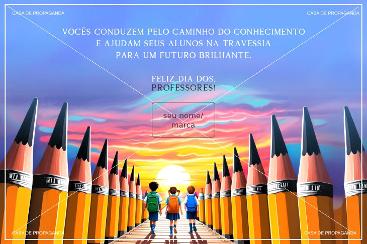 Cartão Dia dos Professores Travessia