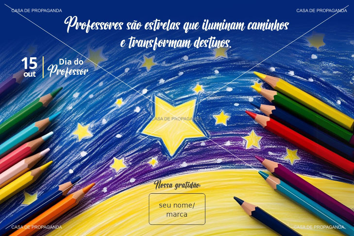 Cartão Dia dos Professores Iluminados