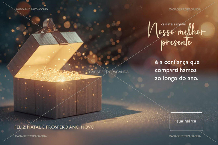 Cartão Natal Compartilhar Corporativo