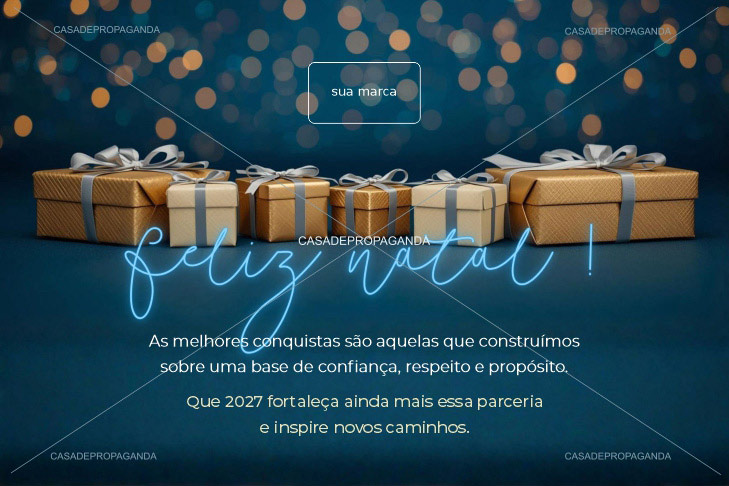 Cartão Natal Confiança Corporativo