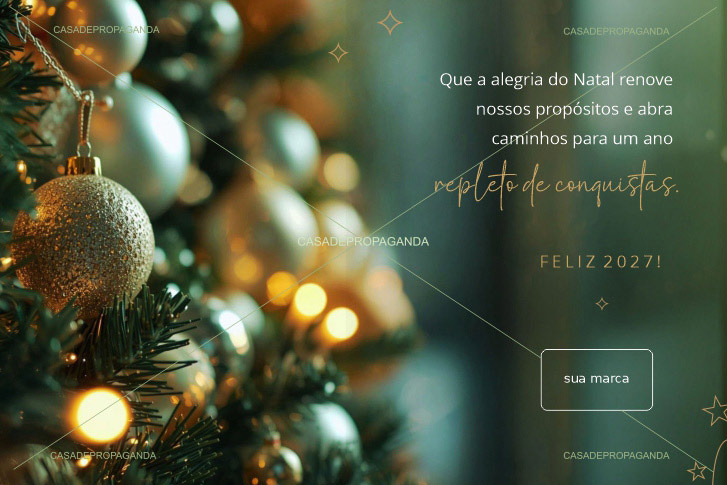 Cartão Natal Conquistas Corporativo