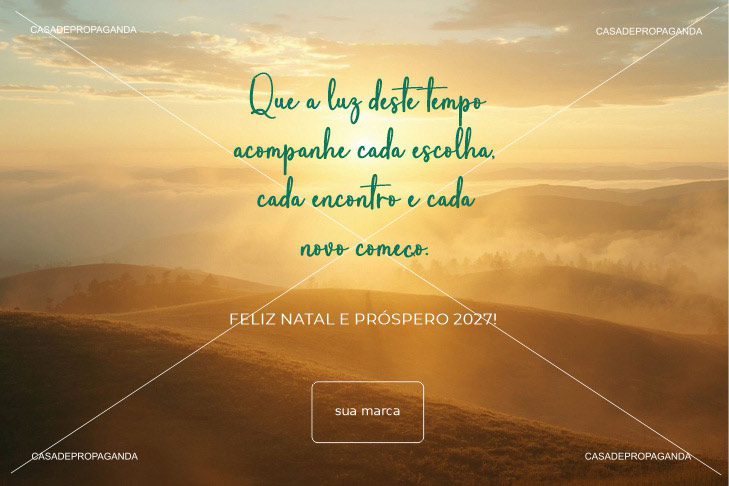 Cartão Natal Paisagem Empresas