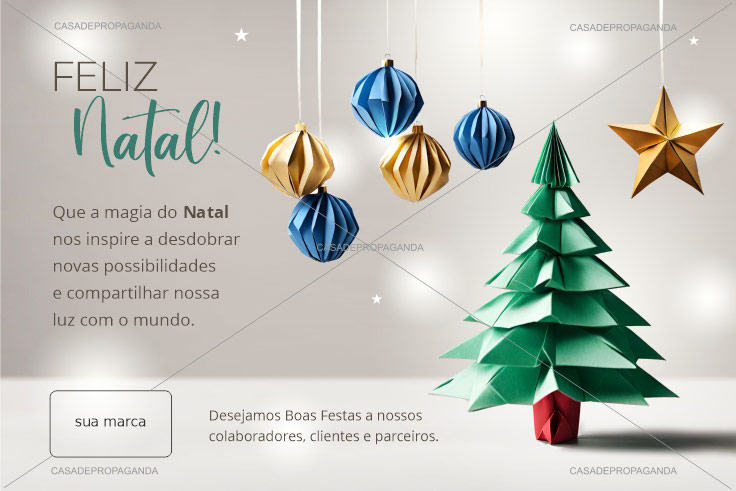 Cartão Natal Papel