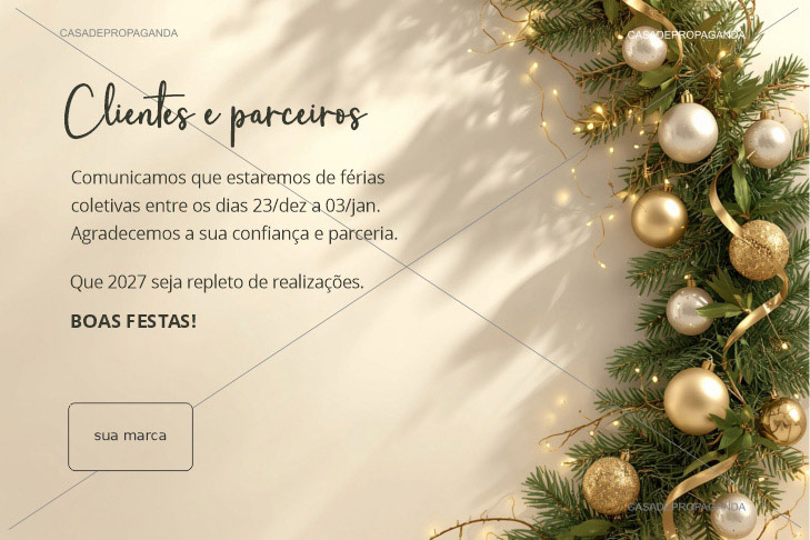 Cartão Natal Parceiros Empresas