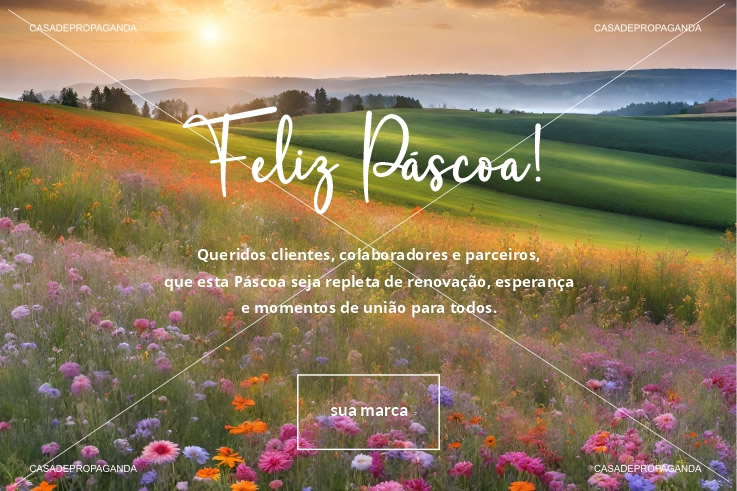 Cartão de Páscoa Campo de Paz
