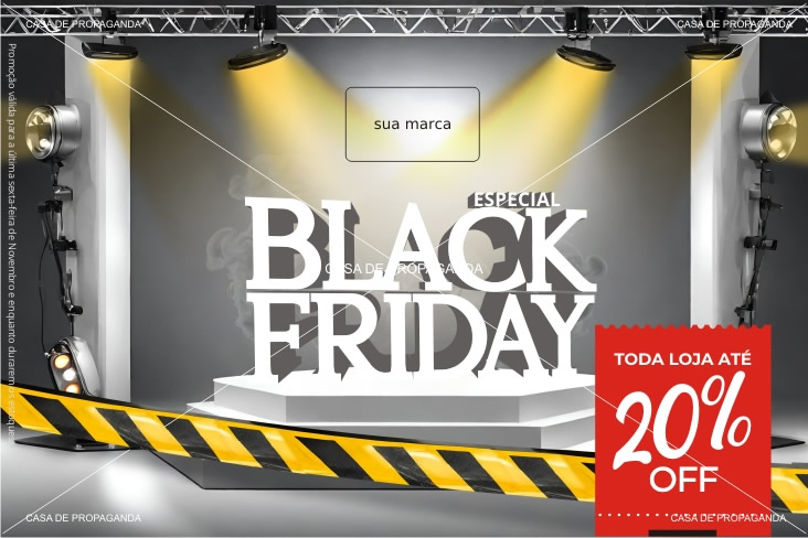 Cartão Promocional Black Friday Lojas