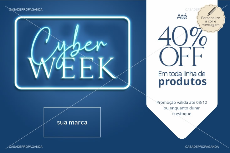 Cartão Promocional Cyber Week